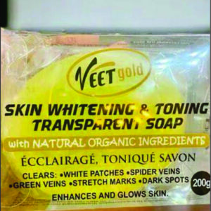 Veet Gold Skin Whitening & Toning Transparent Soap